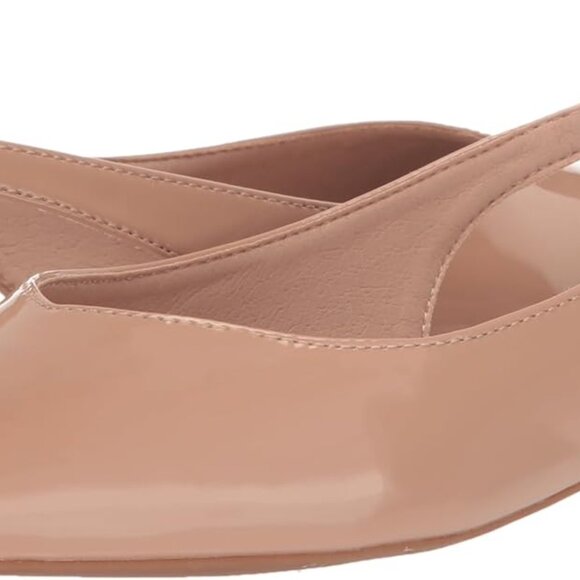 Women's Ballet Flat Nude Patent Size 8 Faux Leather Pull-On Synthetic Sole - Picture 7 of 7